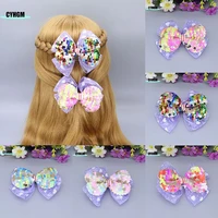 wholesale new ribbon hair clips for girls silk hairpins cute spinki do wlosow barrettes women hair accessories c01 3