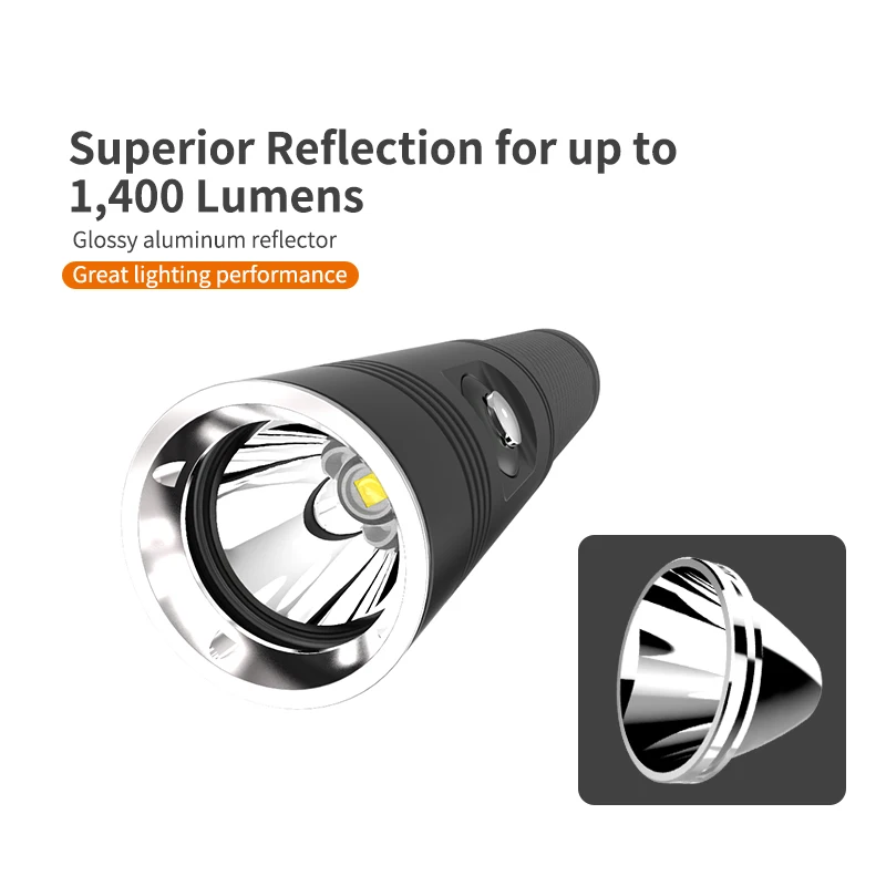 V10 Plus type c Recharge diving flashlight CREE LED 5100mAh torch underwater dive light fill strobe lamp | Лампы и освещение