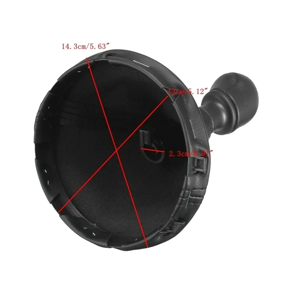 

Car Gear Dustproof Cover 5/ 6 Speed Gear Shift Knob Black Panel For Transporter T5 T5.1 Gp 2003-2011 T6