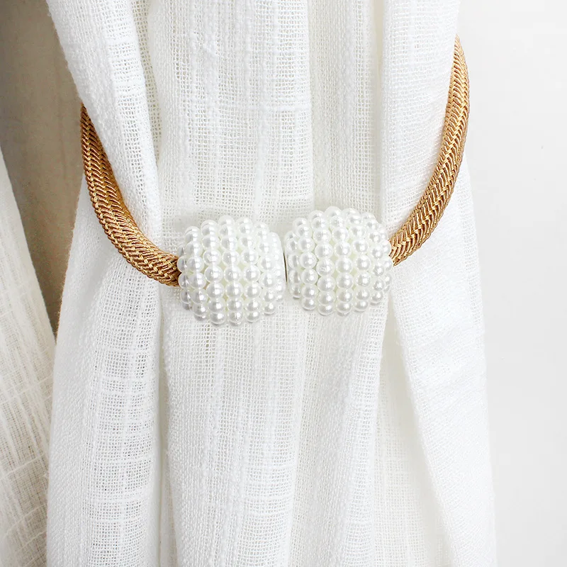 Простые Магнитные Крючки для занавесок занавеса Pearl Магнитный Туфли с ремешком и