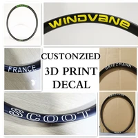 customized 3d print decal scratch resistantpermanent cohesion print what you want only for our products