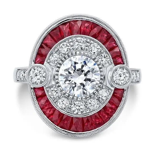 Дворцовое Королевское семейное старинное кольцо на палец CZ Стерлинговое