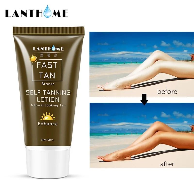 

LANTHOME Tanning Cream Body Sunless Lotion Beach Bath Natural Bronze Men and Women