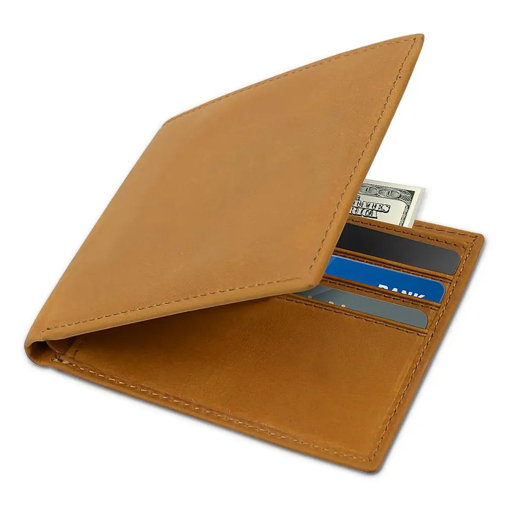 

Father's Day Birthday Anniversary Gift Men'S Genuine Leather Wallets Fashion Men Wallet Mini Male Purse For Money Engraving 6003