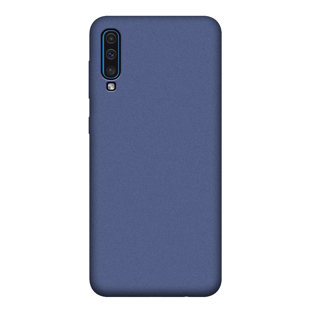 S10 мягкий силиконовый матовый простой защитный чехол аккуратный Чехол для телефона Samsung Galaxy A50 A10 A30 A40 A60 A70 A80 A90 A50S s бампер - Цвет: Blue Case