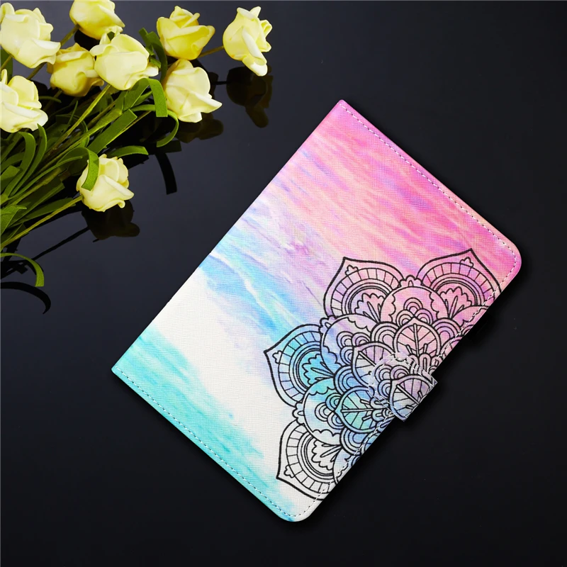 

Cover For Huawei MediaPad T5 10 AGS2-W09/L09/L03 10.1 inch Cartoon Flower Leather Tablet Case For Huawei MediaPad T5 Cover Cases