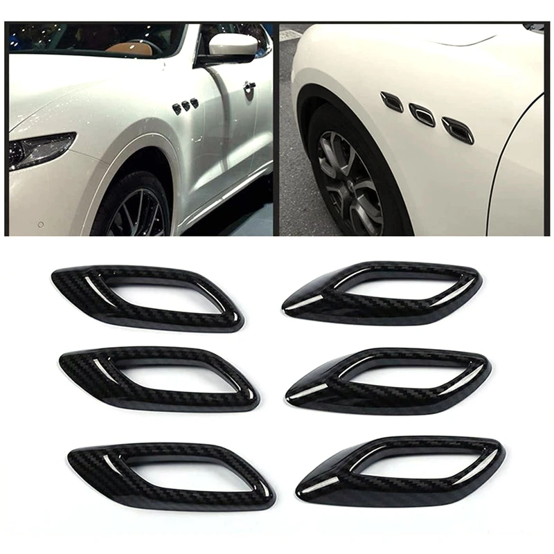 

Боковое вентиляционное отверстие из углеродного волокна, внешняя крышка для Maserati Levante 2016, 2018, 2019, 2020, 2021, Ghibli 2014-2021