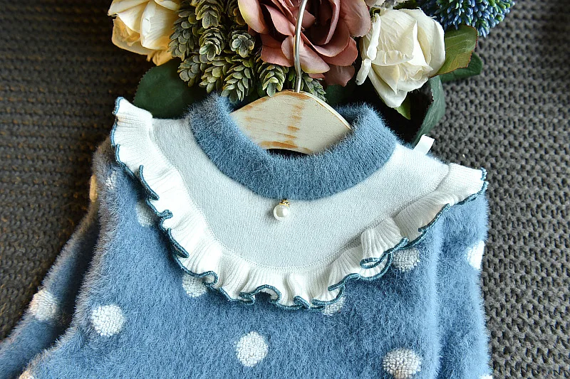 

Girls Dress Autumn Winter Mink Sweater Dresses Kids Clothes For Girls Birthday Party Princess Dress Children Clothes vestidos