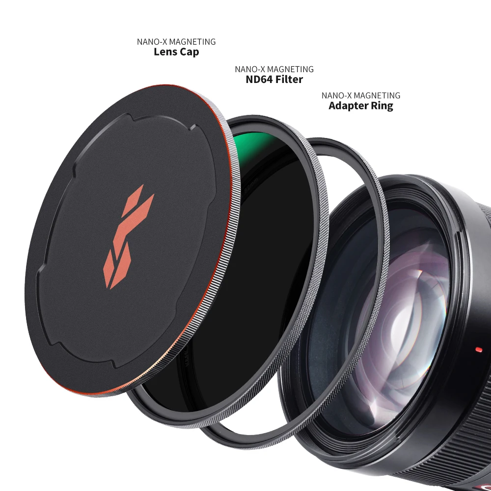 K&F Concept Magnetic HD ND64 Nano-x Camera Lens Filter Multi-Layer Coatings with Lens Cap Filter 49mm 52mm 58mm 62mm 67mm enlarge
