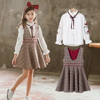 pretty spring summer childrens clothes set baby girls blouse dress 2pcsset kids costume teenage girl clothing high quality