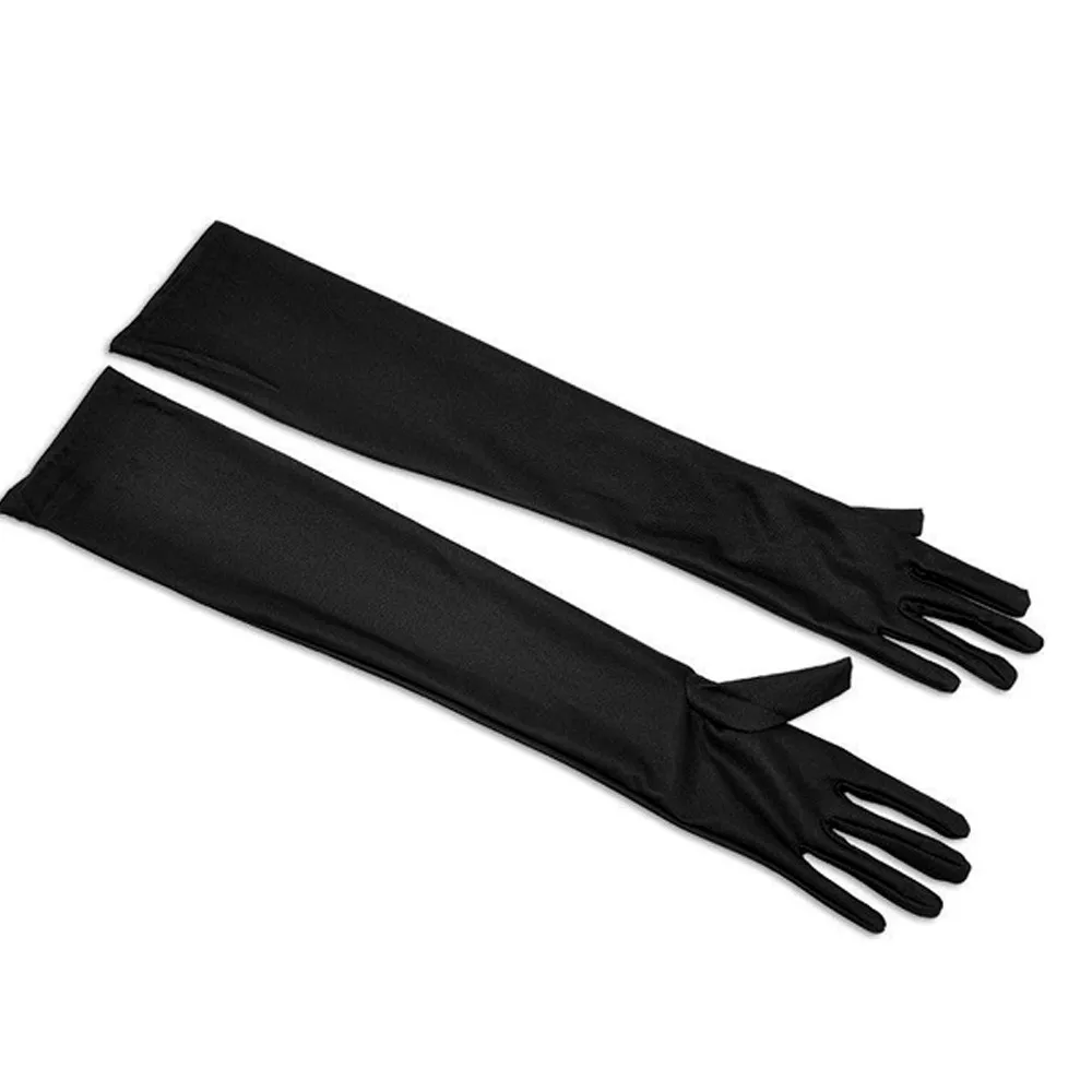 

Satin Women Long Gloves Female Elbow 2020 Autumn Sun Protection Driving Gloves Opera Evening Party Prom Ladies Elegant Gloves
