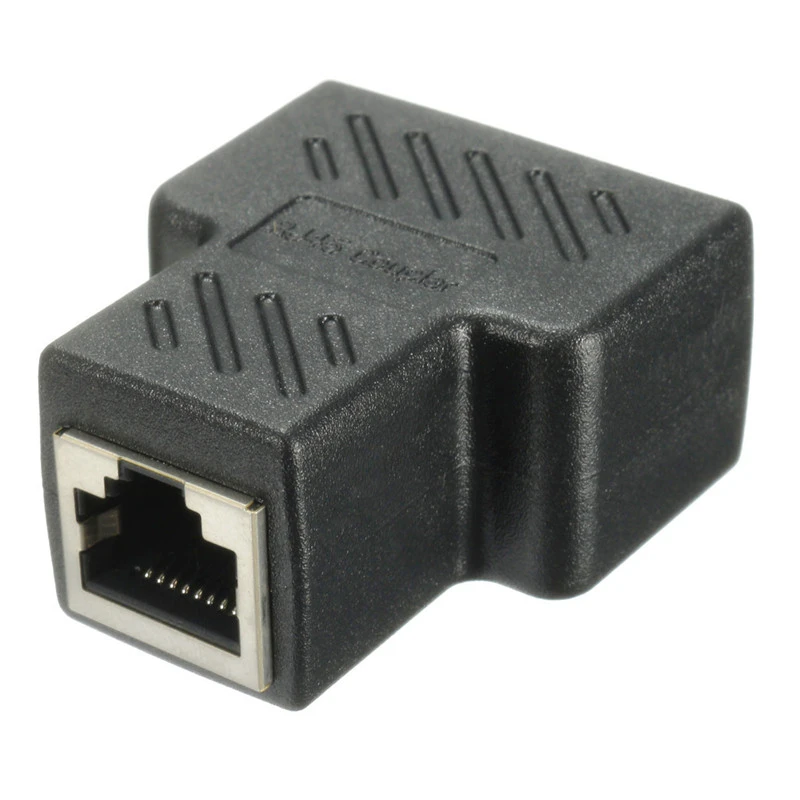 Разветвитель RJ45 разъем адаптера от 1 до 2 гнездовых портов для CAT 5/CAT 6/CAT 7 LAN Ethernet