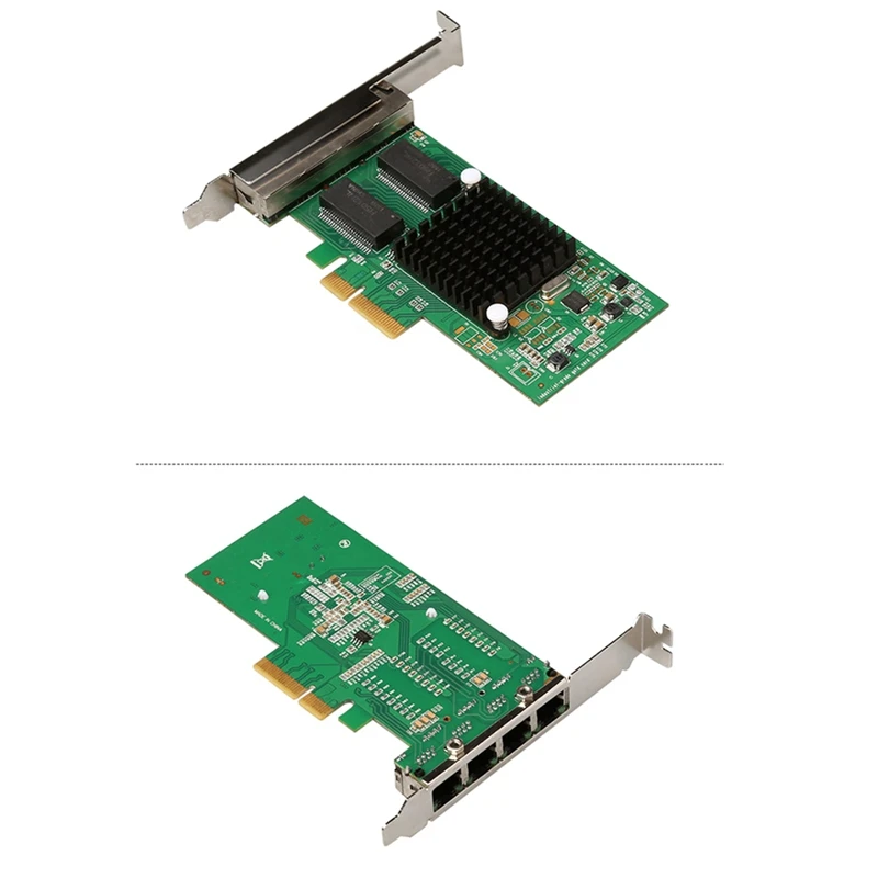PCI-E Server Four-Port Gigabit Network Card I350-T4 Multi-Port Network Card Enterprise Black Card