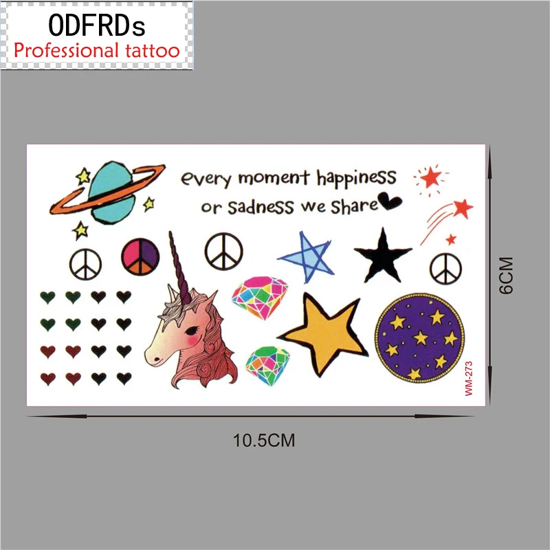 Rro маленькая свежая Водонепроницаемая временная татуировка хна для татуировки