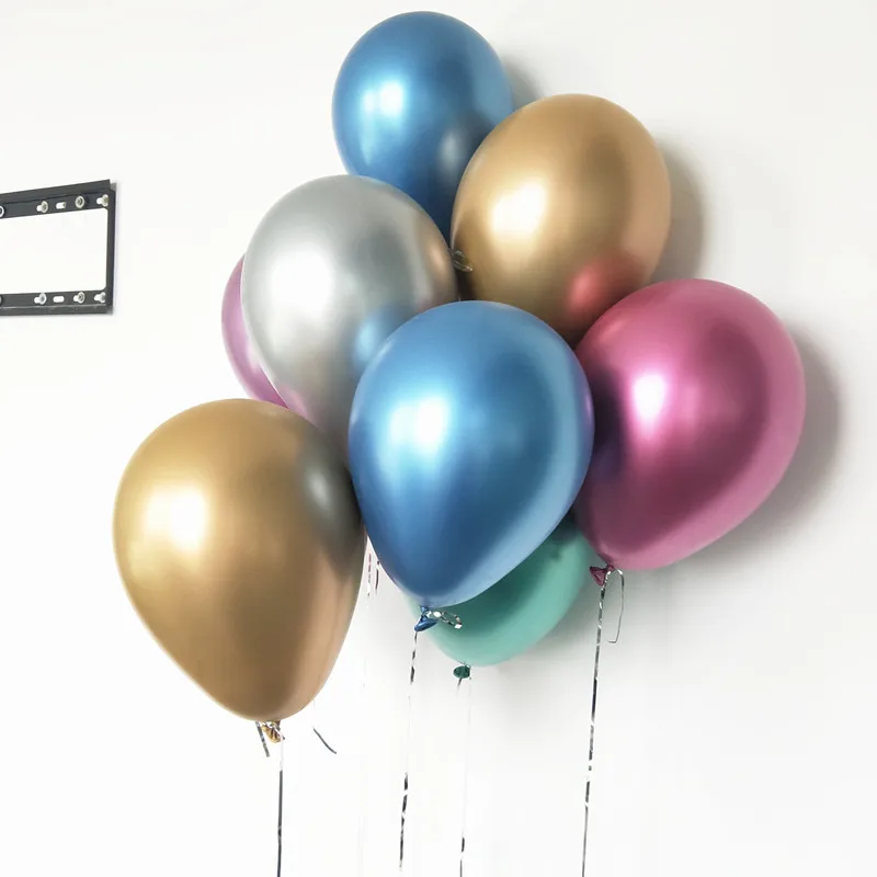 10 шт. цвета: золотистый металлик Арка воздушных шаров 5 12 дюймов Круглая латексных