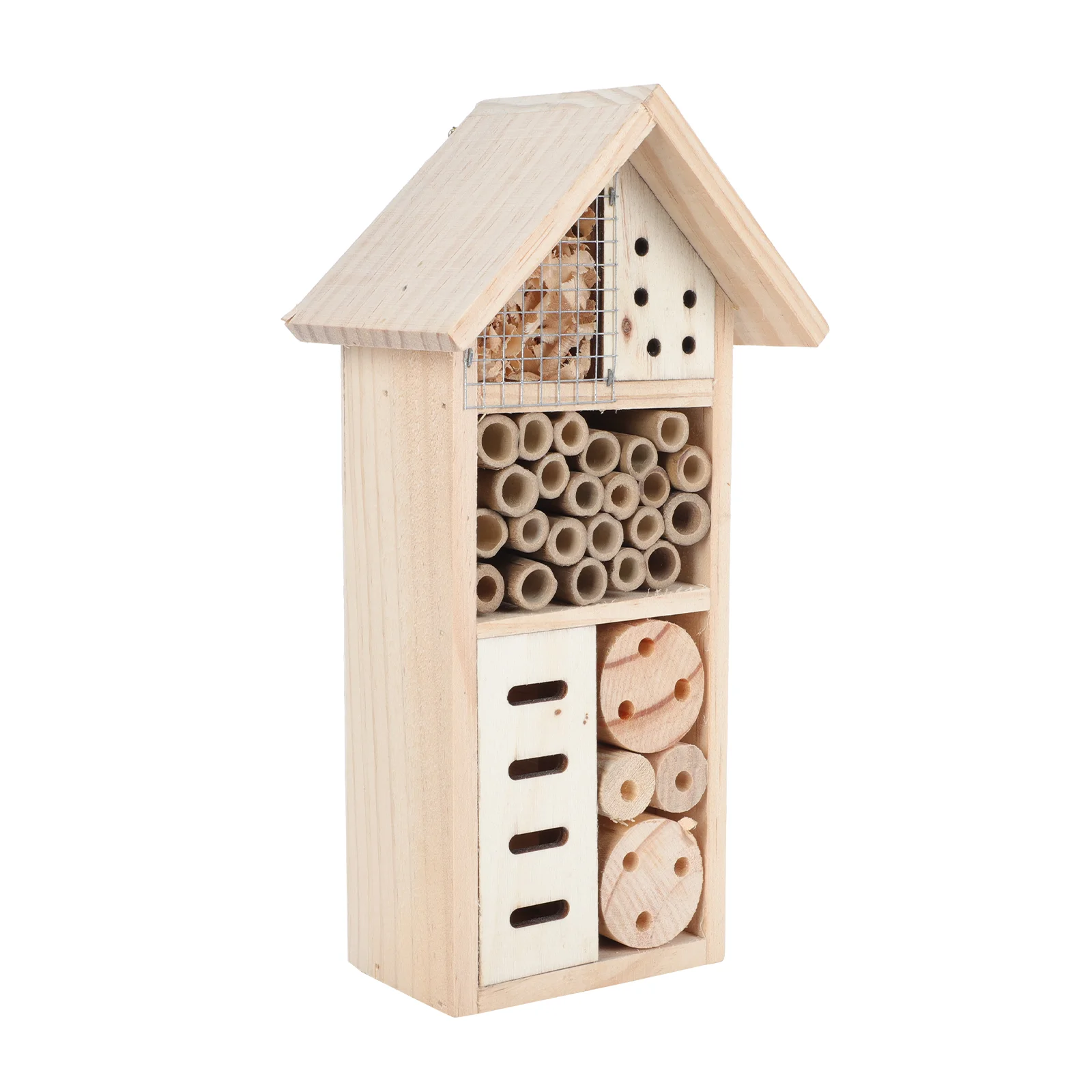 

1Pc Wooden Insect House Garden Yard Insect Room Practical Hanging Bee House