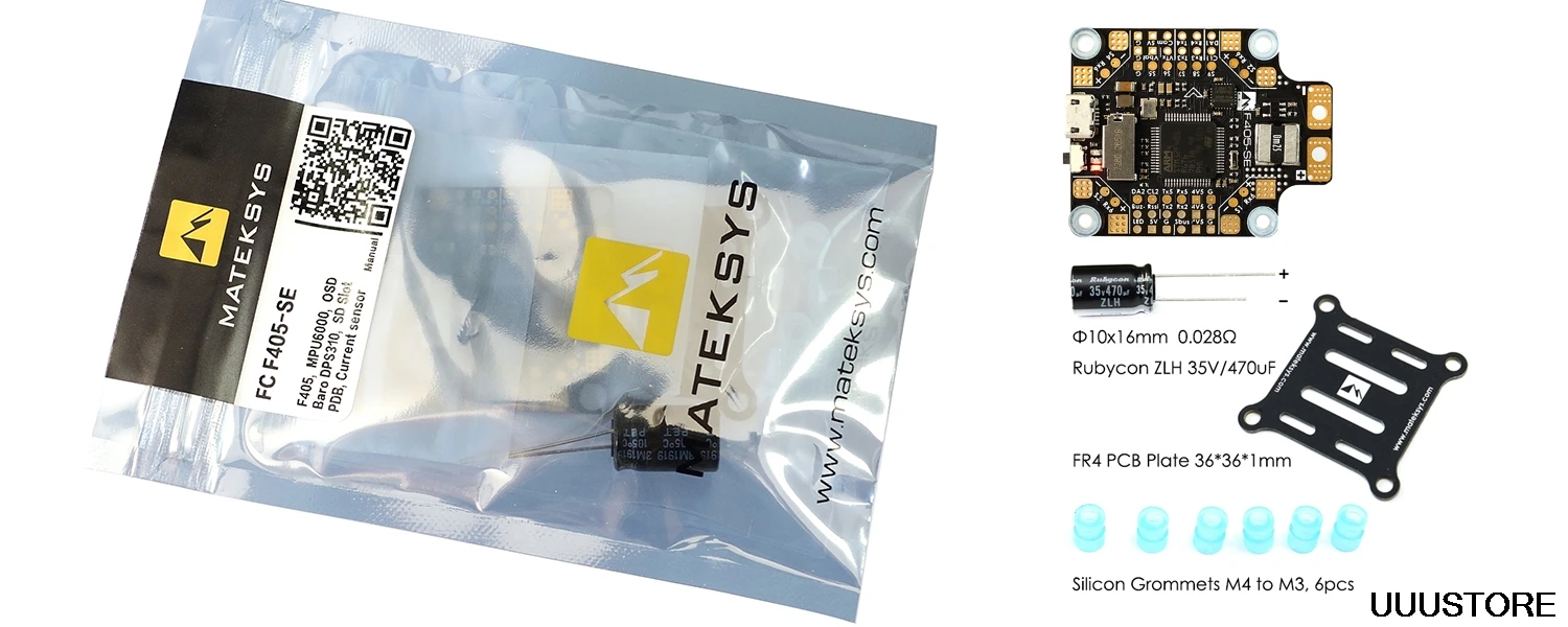 Matek Systems F405 CTR система управления полетом встроенный PDB OSD 5V/2A BEC ток Сенсор для