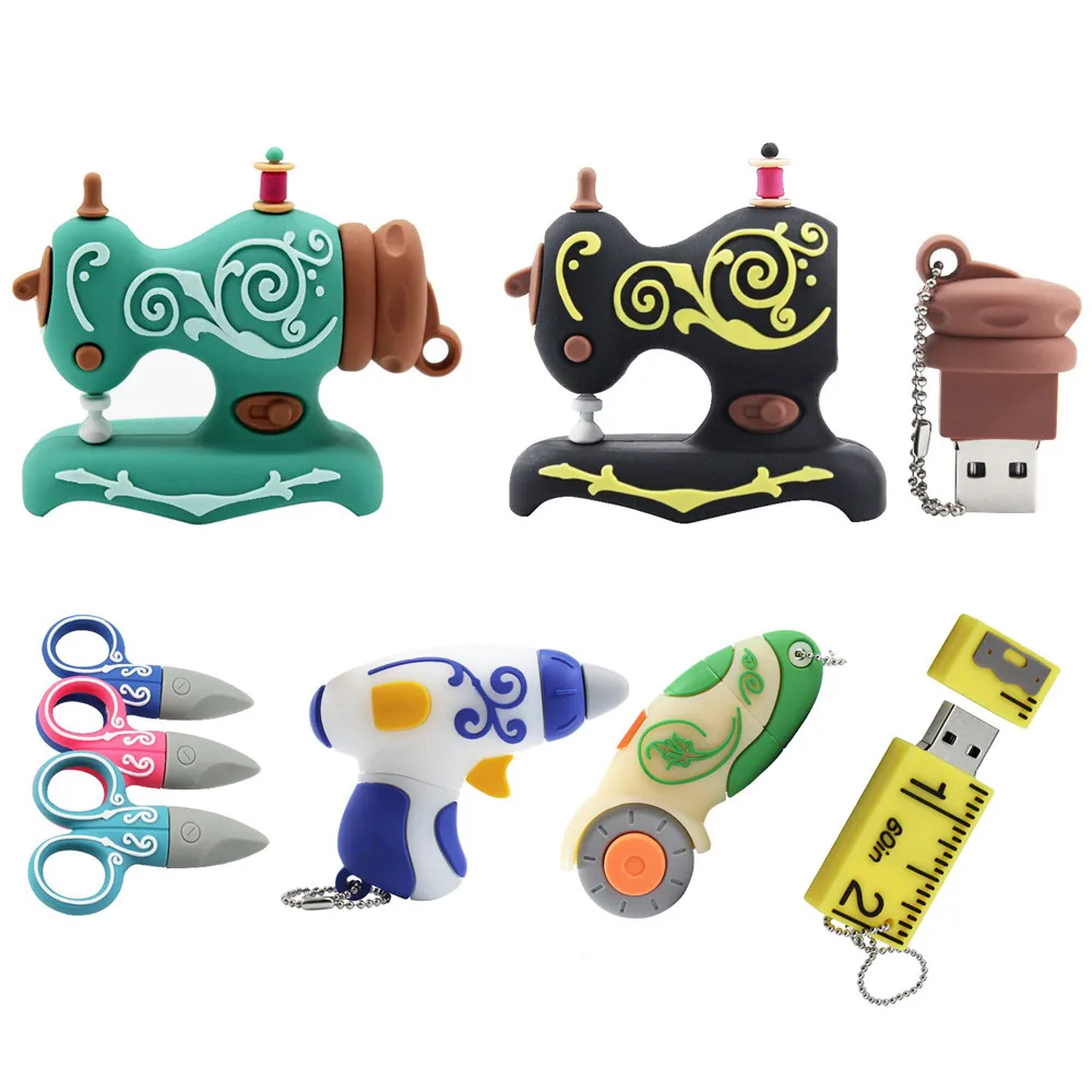 USB флеш накопитель TEXT ME в виде красивой креативной швейной машинки 2 0 4 ГБ 8 16 32 64