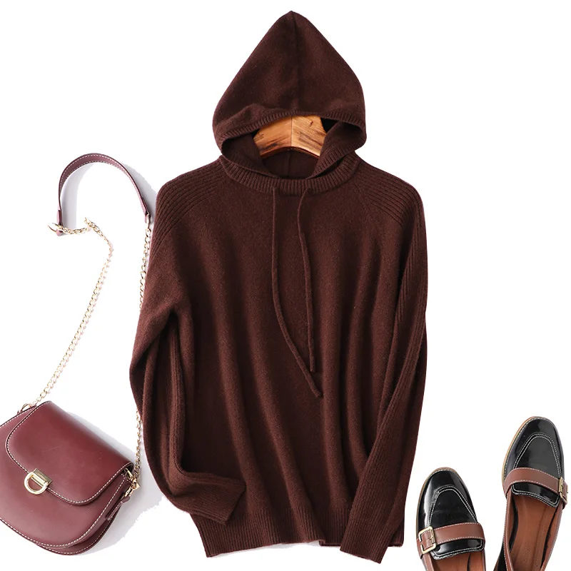 Осенне-зимняя новая толстовка модный кашемировый свитер 100% чистый кашемир |