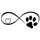 Наклейка на автомобиль лапа кошки и собаки