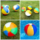 Надувной пляжный мяч из ПВХ Разноцветные детские игрушки для ванной мяч Детское летнее пляжное душ игрушки для купания инструменты аксессуары