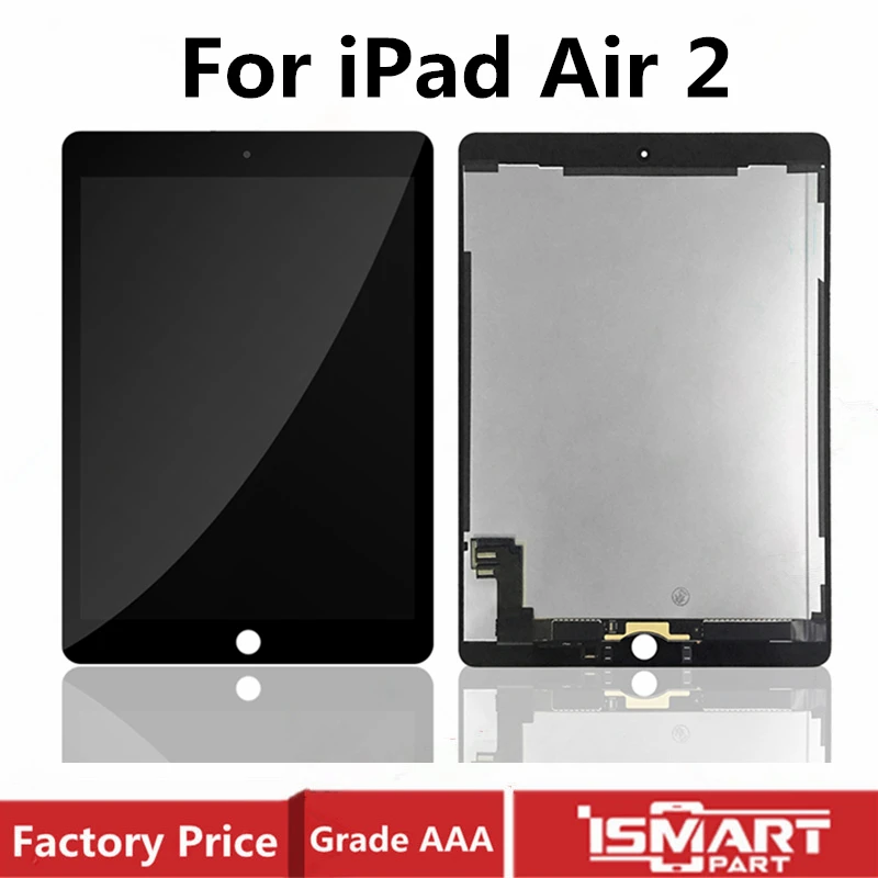 

9,7 "ЖК-дисплей для Apple iPad 6 Air 2 ЖК-дисплей Дисплей кодирующий преобразователь сенсорного экрана в сборе запасные A1567 A1566
