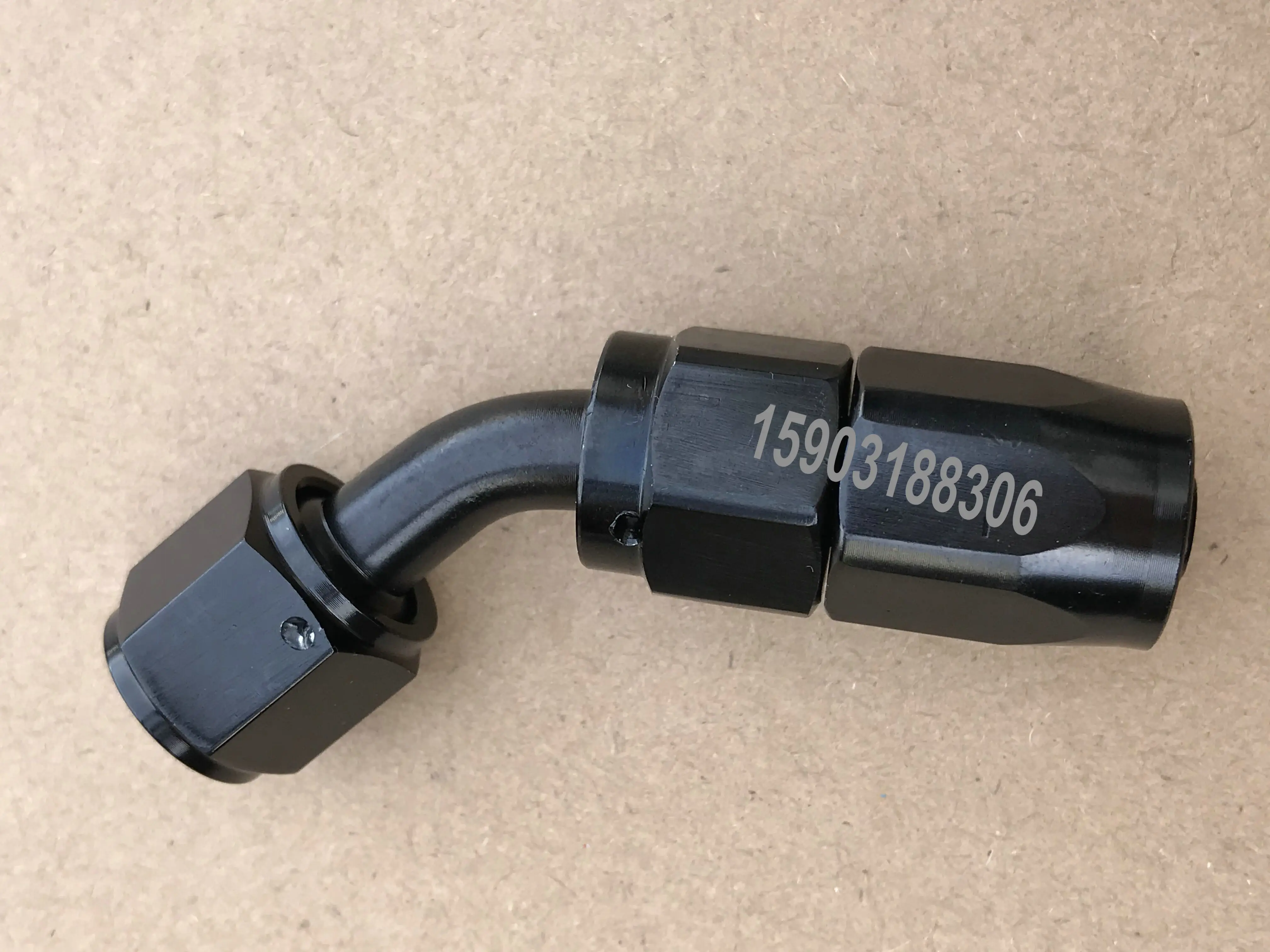 

Фитинги AN6, алюминиевые фитинги AN06, поворотные фитинги для нефтяного топлива под углом 45 градусов