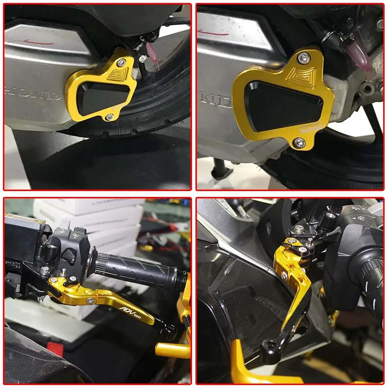 SEMSPEED For ADV150 ADV 150 2019 2020 Parking Lever Engine Guard Cover Pad Protector Kit CNC Motorcycle Foldable Brake Levers | Автомобили