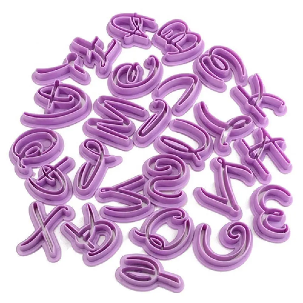 

60% Hot Sale 26 Pcs Alphabet Letter Cookie Cutters Cake Decorating Sugarcrafts Chocolate Mould