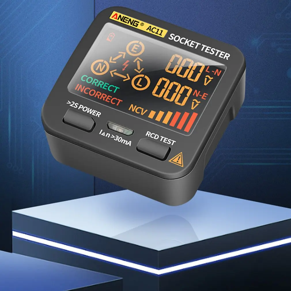 Многофункциональный тестер розетки Rcd Gfci детектор напряжения Bside товары для дома