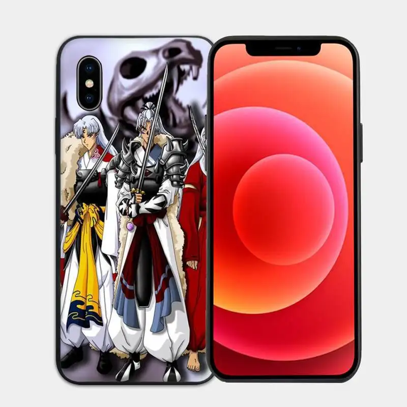 

Cute Japan Anime Inuyasha Sesshoumaru Phone Case for iphone 6s 7 8 plus xr xs 11 12pro max mini case