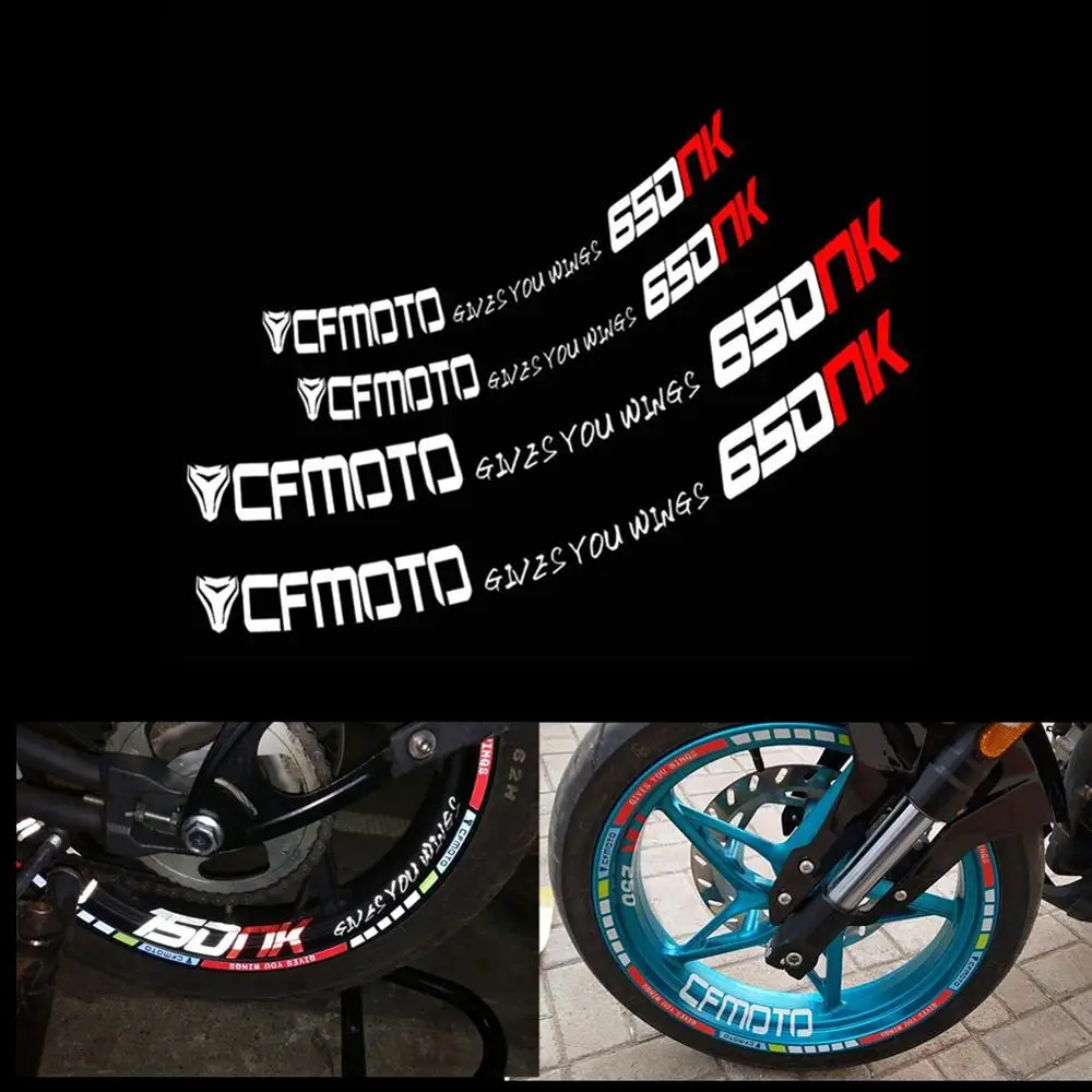 Наклейки на колеса для мотоцикла CFMOTO 400 NK 650 250 светоотражающие наклейки обод 400NK