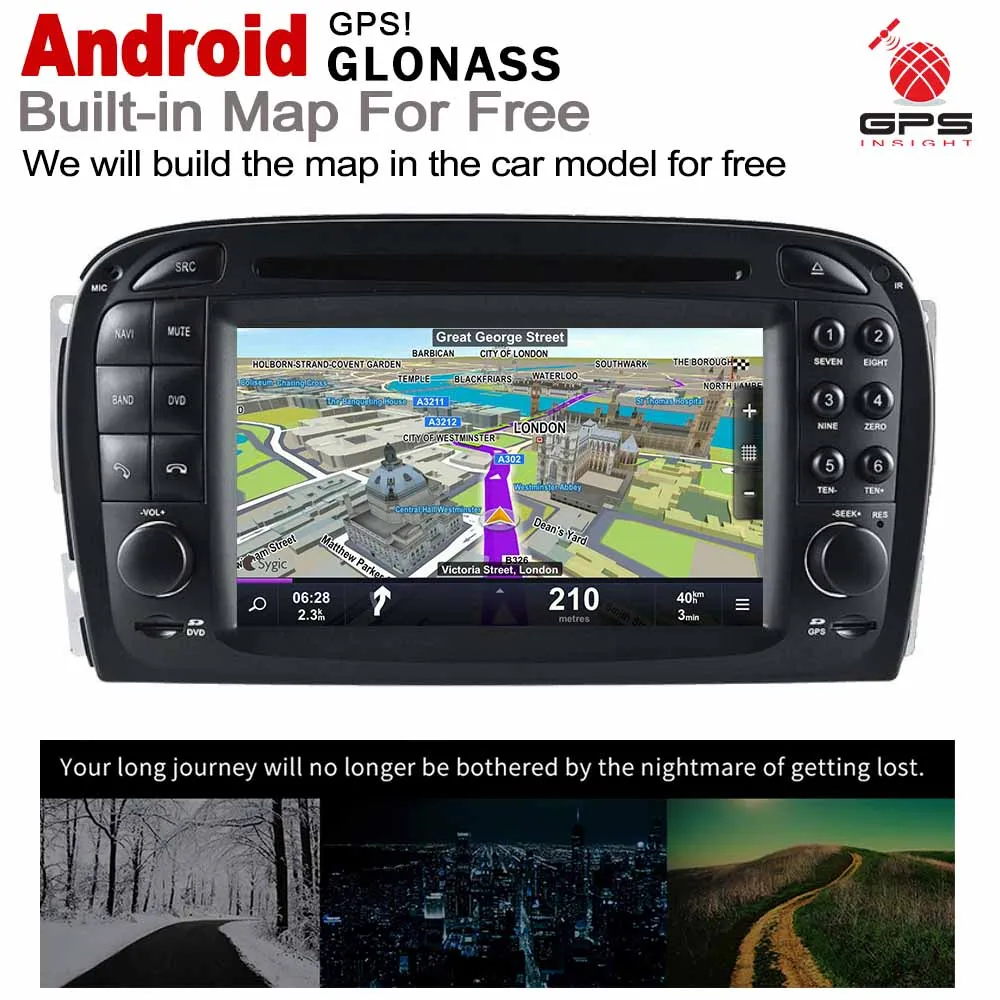 Для Mercedes Benz S-Class W220 1995 ~ 2005 NTG HD DSP Android 8 0 up Автомобильный DVD GPS Navi карта