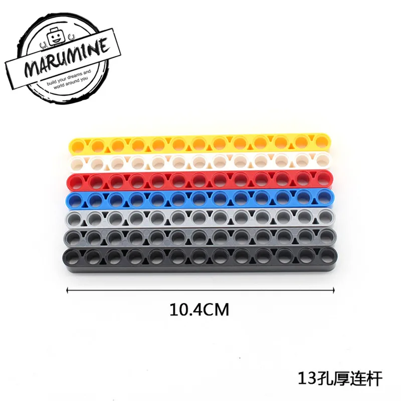 MARUMINE 50 шт./лот Technic Liftarm прямые блоки техника для закручивания строительных кирпичей набор образовательных игрушек для детей - Цвет: 41239
