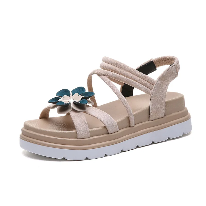 Сандалии-желе женские на платформе Босоножки с открытым носком повседневные