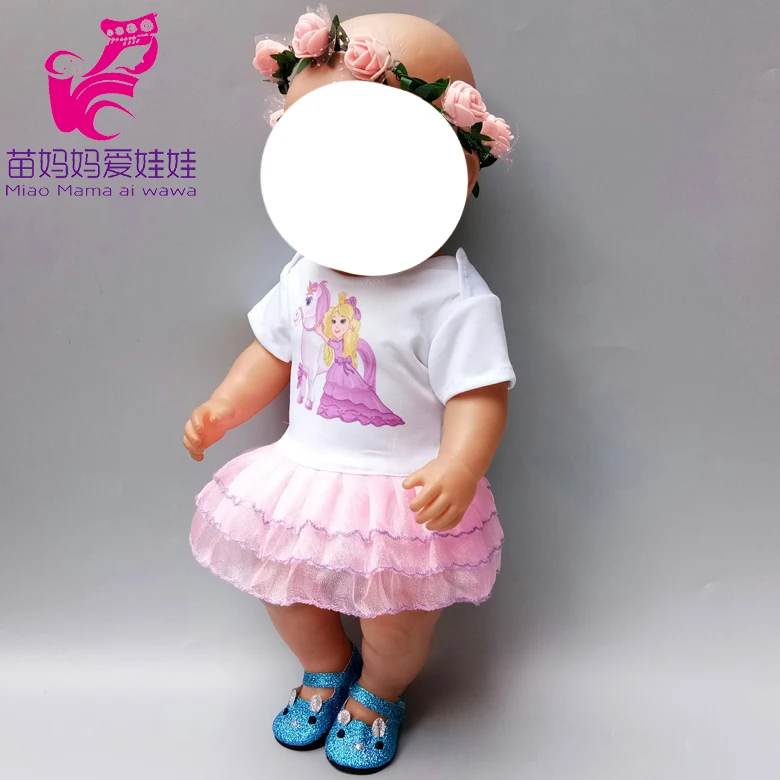 Одежда для куклы-младенца, штаны, рубашка, юбка-пачка для 1" 45 см, кукольная одежда, набор игрушек, одежда для детей, подарок для девочек
