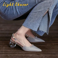 2021 new summer thin high heels womens shoes fashion sexy retro patchwork head peep toe sandals womens pumps calzado mujer