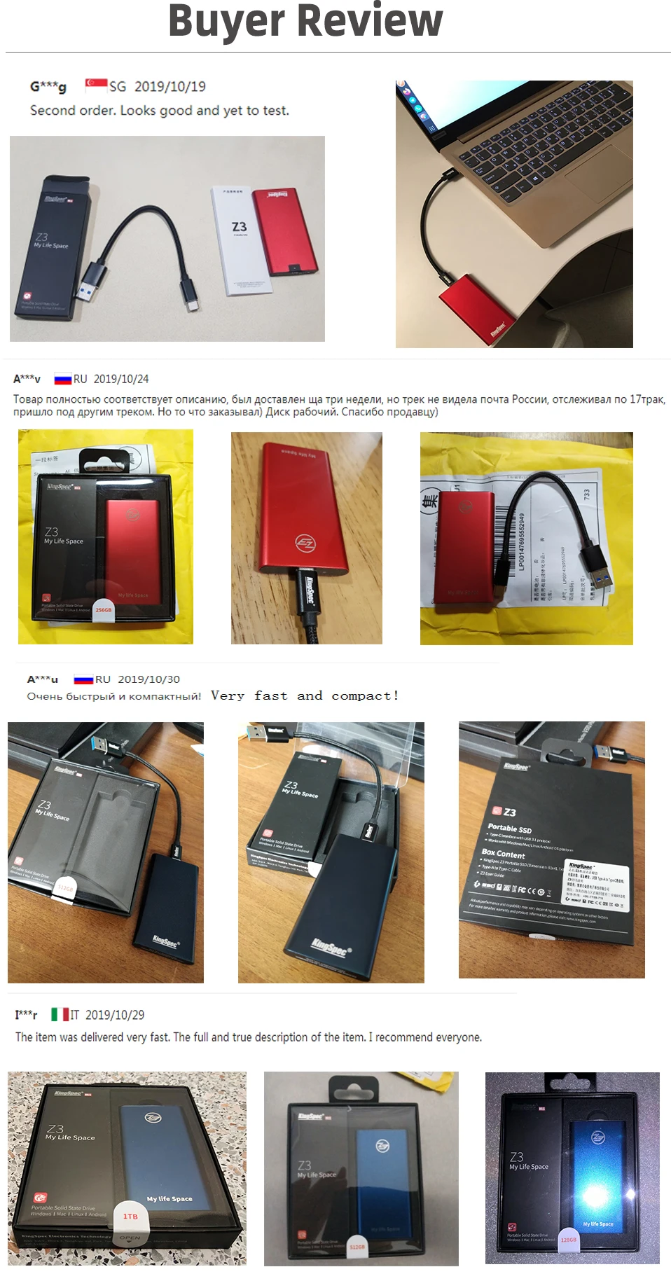 KingSpec внешний SSD жесткий диск 120 ГБ SSD 240 ГБ 500 Гб портативный SSD Внешний жесткий диск 1 ТБ hdd для ноутбука с type C USB 3,1