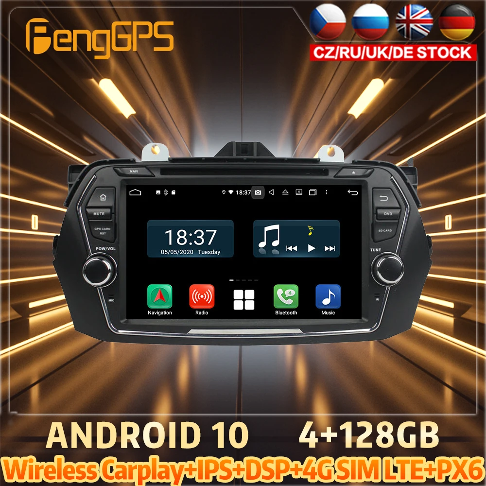 128G Android 10 PX6 DSP для Suzuki Ciaz 2015 - 2016 автомобильный DVD GPS навигатор автомобильное радио
