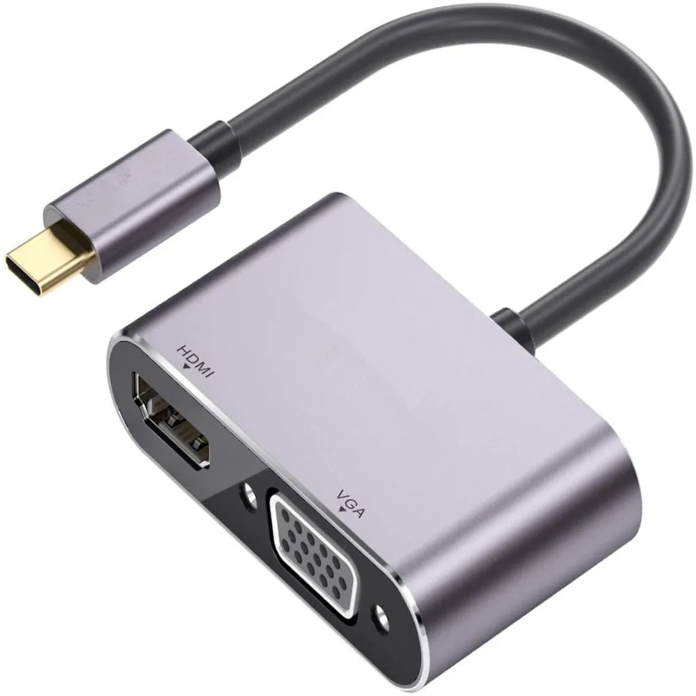 USB Type C 3 1 к HDMI совместимый 4K VGA 1080P 0 концентратор Thunderbolt 60 Вт PD порт разделитель для