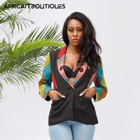 african print womens short jacket coat ankara stitched sleeve small suit tailored for womens african womens wear