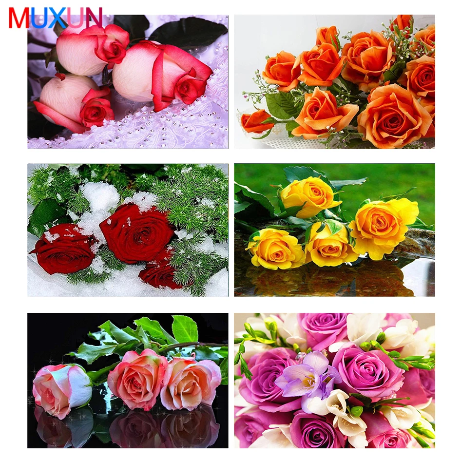 Алмазная мозаика картины стразы алмазная живопись розы вышивка цветы хобби и