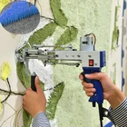 2021 электрический ручной вырез ворса ковровое плетение Флокирование 100-240 в Регулируемый ковер ковровое ружье для пробивки ковровое оружие фотомагнитное устройстводрапировкапетля ворса