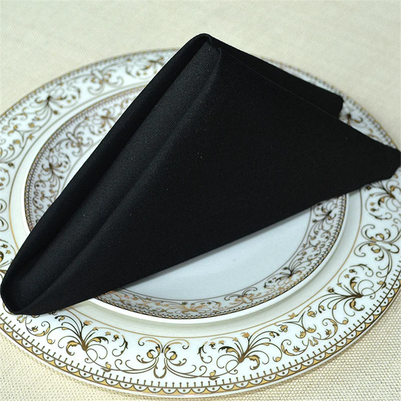 10 шт. свадебные украшения обеденный рандец белый красный черный 100% хлопок