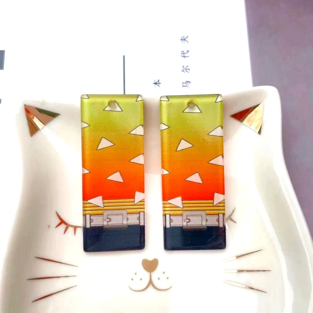 Акриловые Подвески 45*18 мм для самостоятельной сборки с лезвием из искусственных