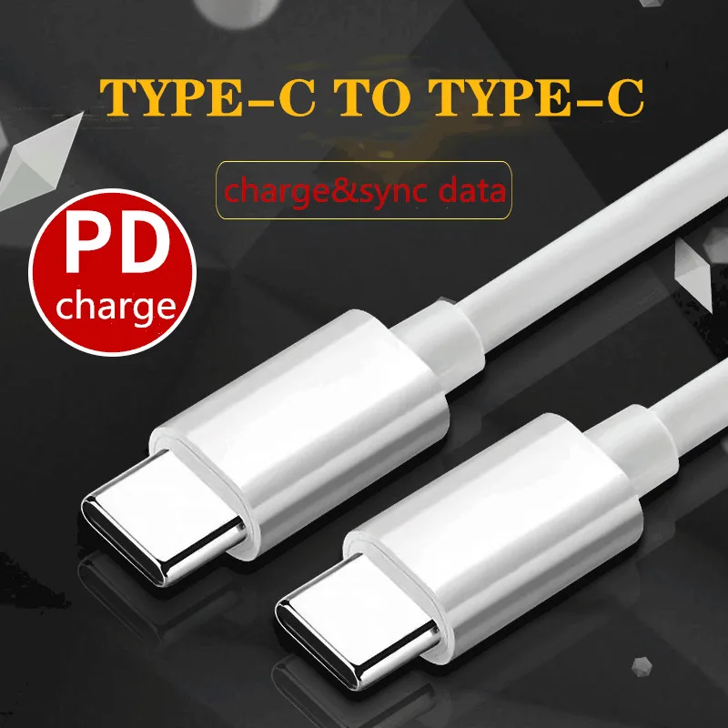 

UGI PD Fast Charging Cable Quick Charger Double Type C USB C Cable Sync Data For Samsung Xiaomi RedMi Huawei Oneplus HTC 1M 2M