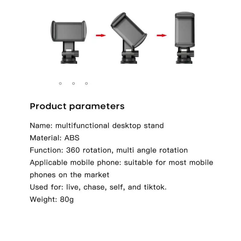 

Mini Protable Mini Tripod For IPhone Samsung Xiaomi Huawei Portable Monopod Holder Smartphone Tripode For Live Video