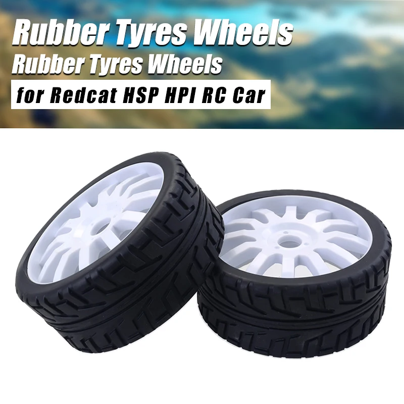 Rubber Tyres Plastic Wheels For Redcat Hsp Hpi Carson Hobao 