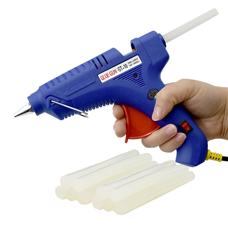 

20-100W Hot Melt Glue Gun with 7/11mm Glue Sticks Industrial Mini Guns Thermo Electric Heat Temperature Repair Tool DIY