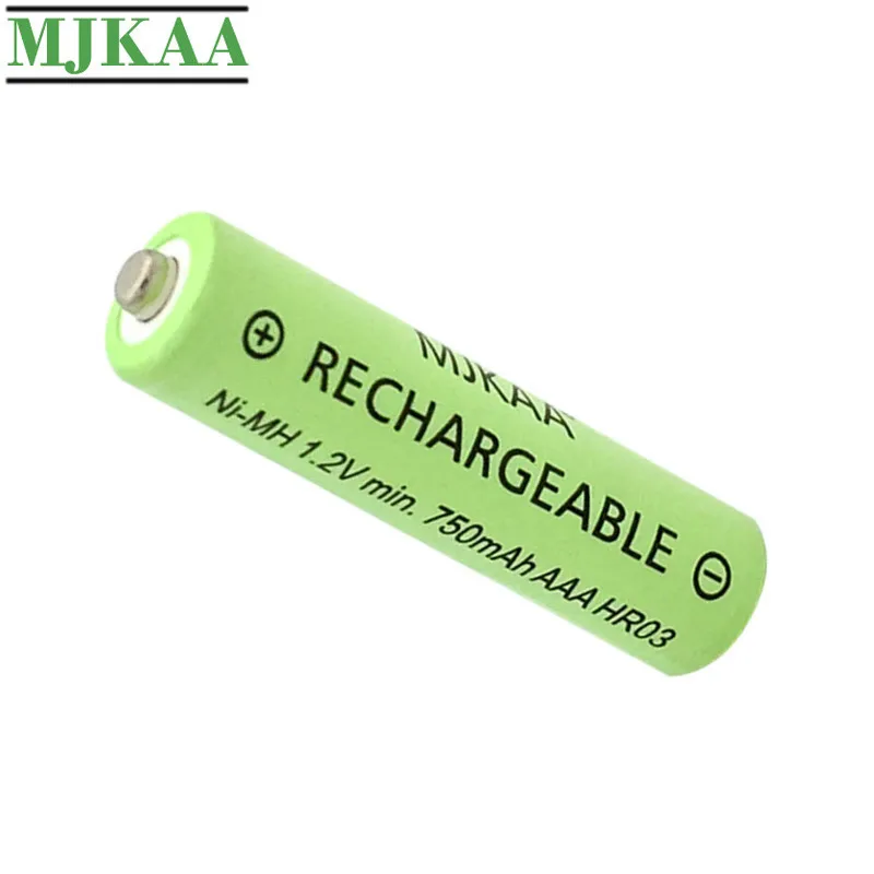 MJKAA 10 шт. AAA 1 2 V 750mAh ni mh аккумуляторная батарея хорошего качества NIMH 3A батареи для